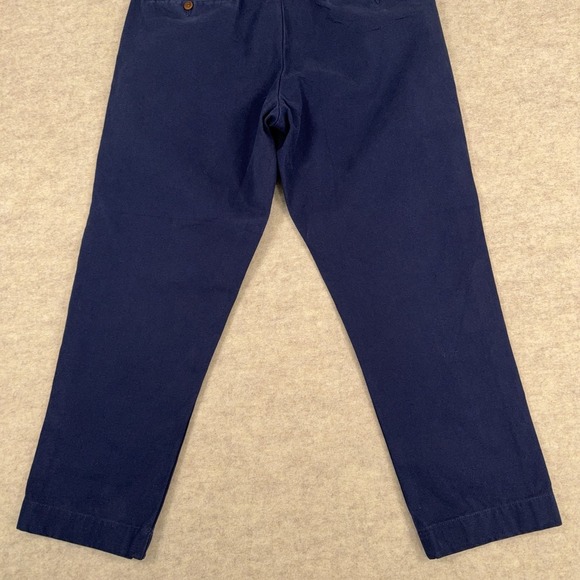 Sid Mashburn Garment Dyed Canvas Trouser Blue Mens 36 Cotton Pants Fits *35x27* - Picture 7 of 12
